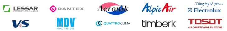 Кондиционеры Aeronik, AlpicAir, Dantex, Electrolux, Lessar, MDV, QuattroClima, Timberk, Tosot и VS-Comfort в Екатеринбурге