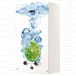 Газовая колонка Zanussi GWH 10 Fonte Glass Lime