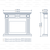 Портал для электрокамина Electrolux Bianco 30